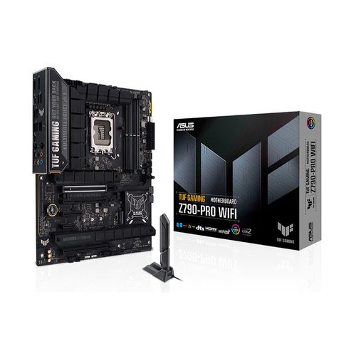 cumpără Placa de baza ASUS TUF GAMING Z790-PRO WIFI Intel Z790, LGA1700, Dual DDR5 7800+ MHz, PCIe 5.0 x16, PCIe 4.0 x16, DP/HDMI, USB Type-C, PCIe RAID, SATA RAID, 4 x M.2 slots PCIe 4.0 x4, SB 8-Ch., Wi-Fi 6E 802.11ax&BT5.3, 2.5Gb Ethernet, AURA Sync în Chișinău 