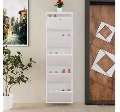 купить Полка для обуви Trendy Locking 5 Piece Metal-White, 50x169x15cm в Кишинёве 