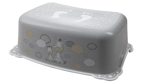 купить Детский горшок Bisk 08319 Taburet inaltator pentru copii Zebra, antiderapant, gri в Кишинёве 