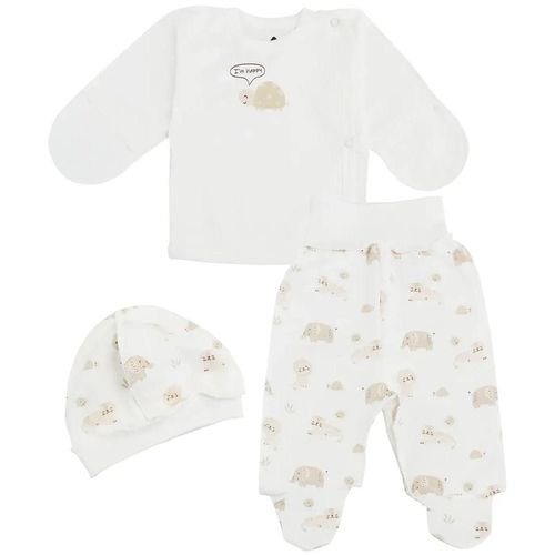 cumpără Haine pentru copii Minikin 242630150 My Love Комплек молочный с рисунком 0-1 мес (50 см) în Chișinău 