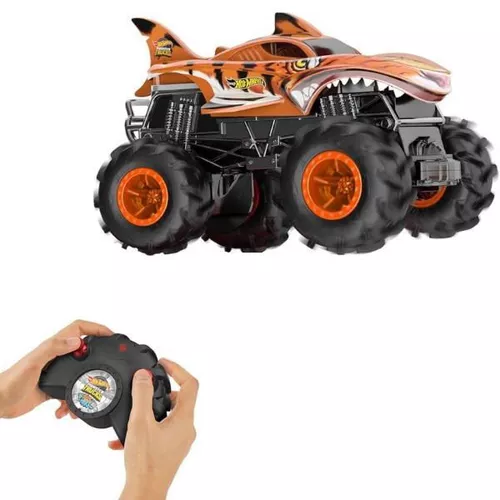 cumpără Jucărie cu telecomandă Hot Wheels HNV03 Monster Truck 1:24 Rechinul Tigru de neoprit în Chișinău 