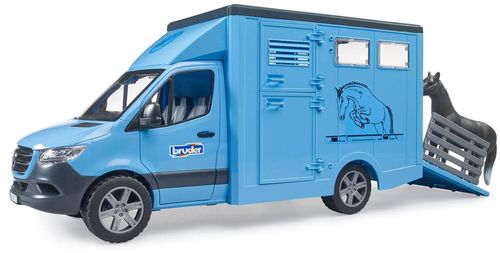 cumpără Mașină Bruder 2674 Sprinter Transportor de animale cu cal, 54306 în Chișinău 