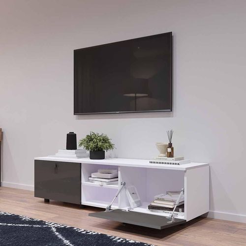 купить Тумба напольная для TV Mobildor-Lux ZEN (160x35x38H cm) PAL 8681, MDF SL-09 в Кишинёве 