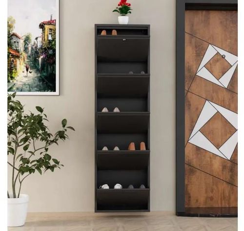 купить Полка для обуви Trendy Locking 5 Piece Metal-Anthracite, 50x169x15cm в Кишинёве 