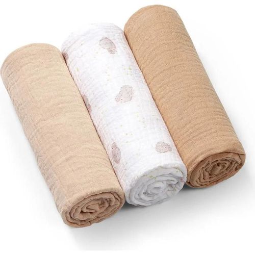 купить Аксессуар для пеленания BabyOno 0828/02 Paturi de infasat din muselina cu suprafata ondulata 3 buc. в Кишинёве 