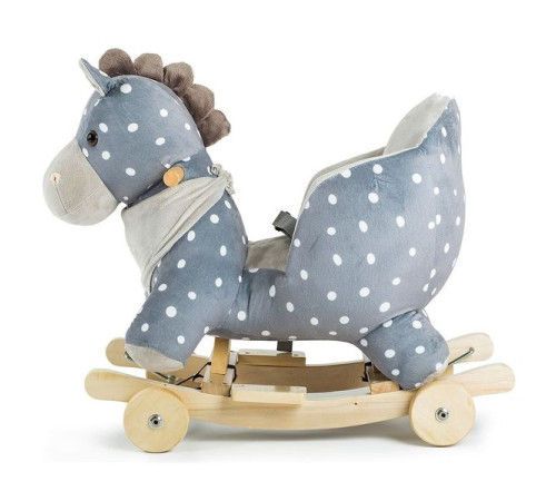 Лошадка-качалка с колесиками серый Kinderkraft 