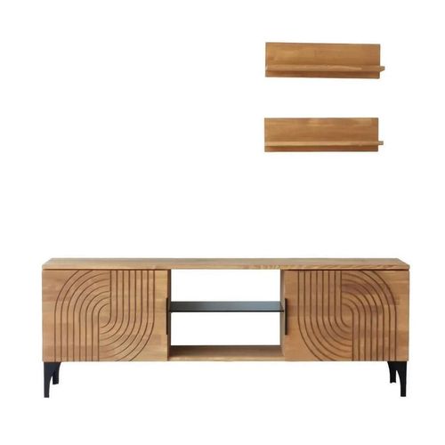 купить Тумба напольная для TV Trendy Lidya, Stejar 150x40x30cm в Кишинёве 