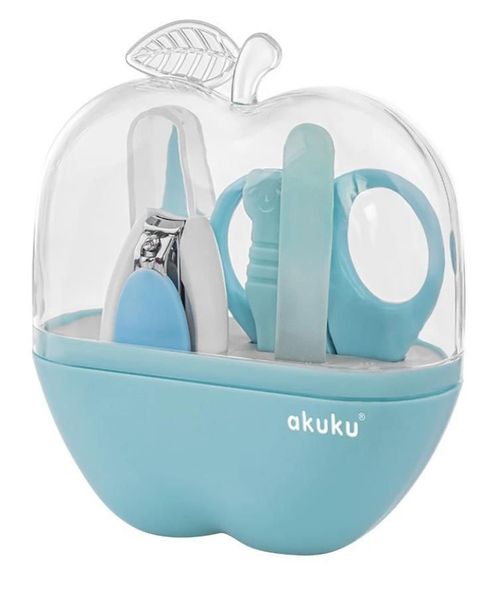 купить Набор для ухода за малышом Akuku A0043 Apple Case blue в Кишинёве 