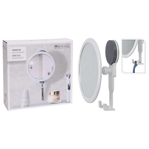 купить Зеркало для ванной Promstore 55642 Oglinda de perete pe ventuze Bathroom cu carlig D17cm, plastic в Кишинёве 