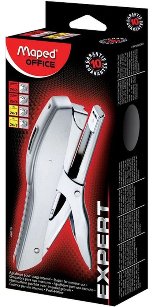 купить Степлер канцелярский Maped 450510 Capsator Expert Plier 24/6, 40 foi, argintiu в Кишинёве 