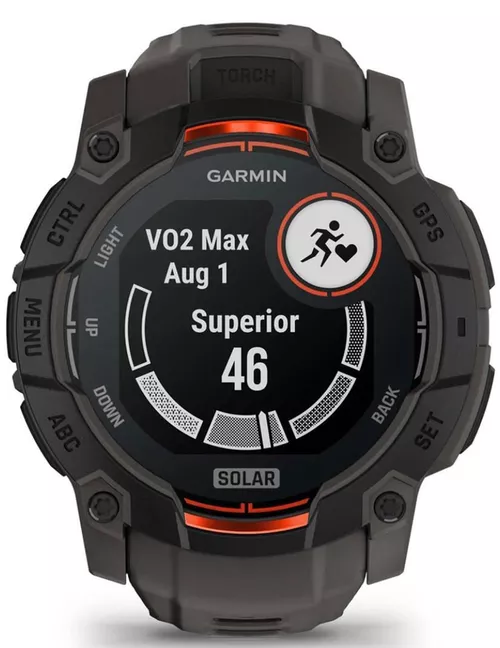купить Смарт часы Garmin Instinct 3, 50 mm, Solar, Black with Charcoal Band (010-02935-00) в Кишинёве 
