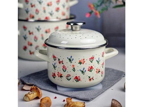 cumpără Cratiță Metalac 57058 Cratita emailata Fiorella 16cm, 2.0L, capac din metal în Chișinău 