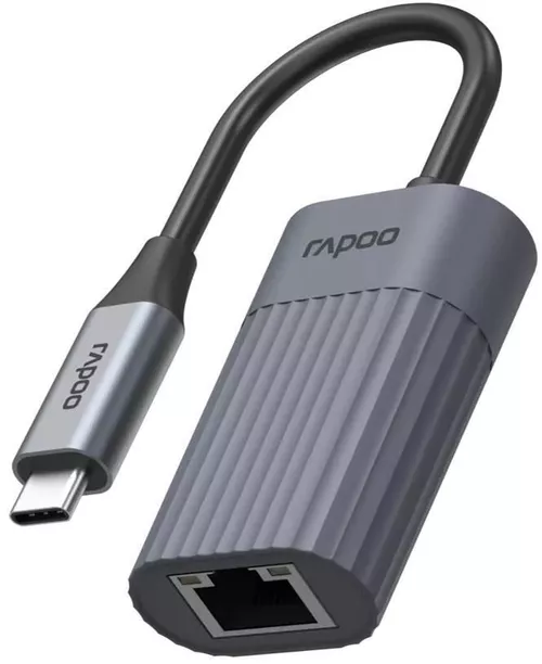 купить Переходник для IT Rapoo 226495 UCA-1016 USB-C Adapter, USB-C to Gigabit LAN, grey в Кишинёве 