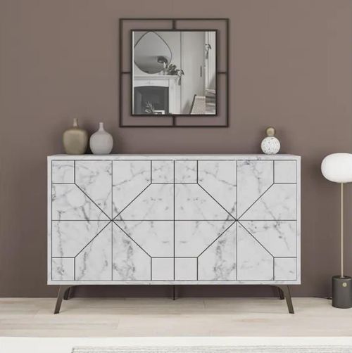 купить Тумба Trendy Duna, Carrara 123x62x35cm в Кишинёве 