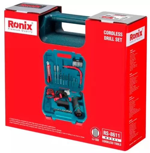 cumpără Șurubelnița Ronix RS-8611 + сверла/биты 12V 1.5Ah în Chișinău 