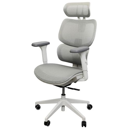 купить Офисное кресло Deco Gomez Light Grey (LFST891-7T) + White в Кишинёве 
