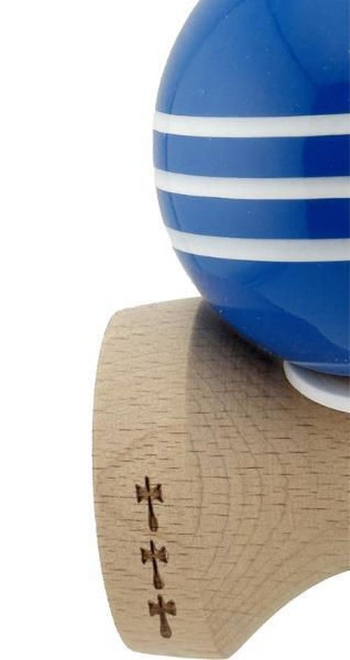 купить Активная игра Essa 165432 Kendama Flippy X Original, 7.5х6х18cm, albastru-alb в Кишинёве 
