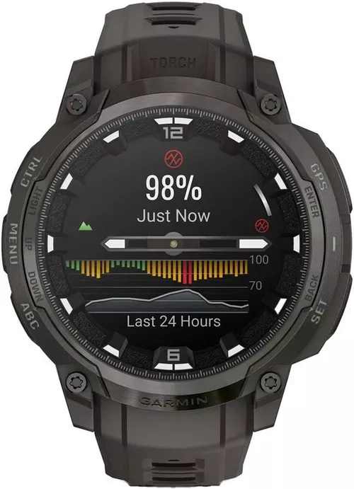 купить Смарт часы Garmin Instinct Crossover AMOLED, Charcoal with charcoal silicone band в Кишинёве 
