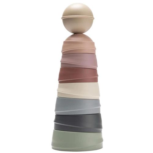 cumpără Jucărie BIBS 4100100 Turnul Wobbly, Pastel Rainbow în Chișinău 