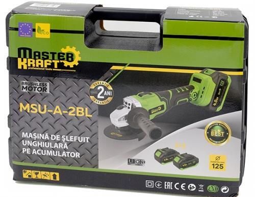 cumpără Mașina de polisat Master Kraft MSU-A-2BL 125mm cu accumulator (motor fără perii) în Chișinău 