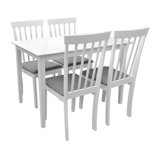 купить Мебель для кухни Deco Set Masa Houston White+4 scaune Houston в Кишинёве 