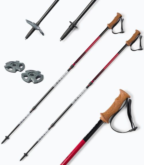 купить Треккинговые палки Masters SCOUT ANTISHOCK CSS Sunset Orange/Brick Red (01S4919/01S1725) в Кишинёве 