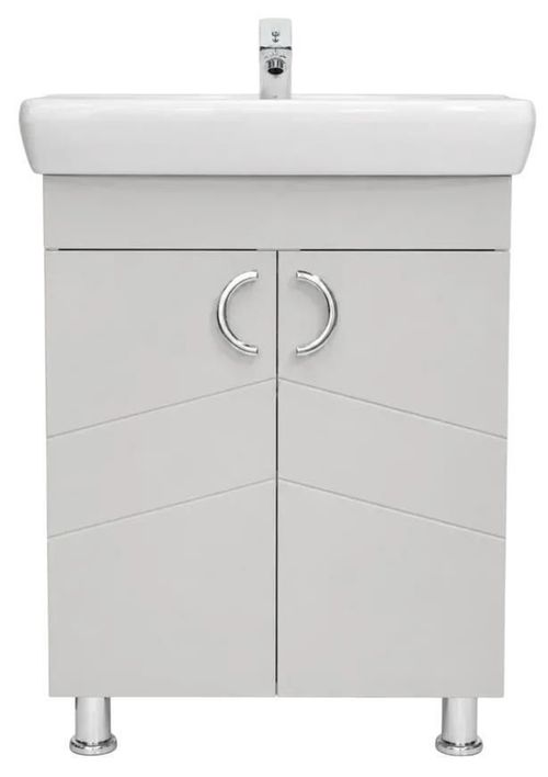 cumpără Dulap pentru lavoar Mashtab 12132 Alpin (ML) cu 2 uși 650x420x850 Bej mat în Chișinău 