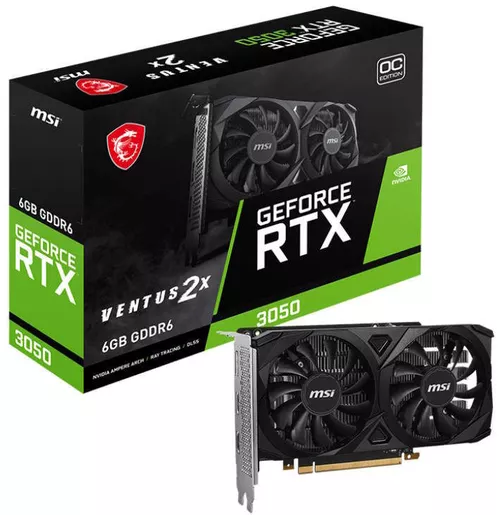купить Видеокарта MSI GeForce RTX 3050 VENTUS 2X 6G OC в Кишинёве 