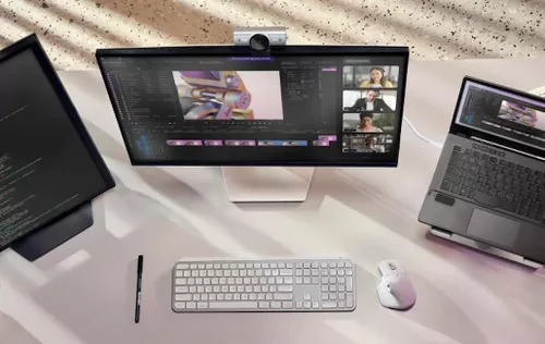 купить Веб-камера Logitech MX Brio 4K Pale Grey в Кишинёве 