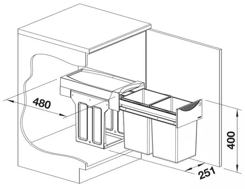 купить Аксессуар для кухни Blanco Botton II 30/2 (526376) в Кишинёве 