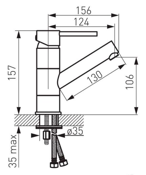 купить Смеситель для умывальника Ferro FIESTA BFI2A в Кишинёве 