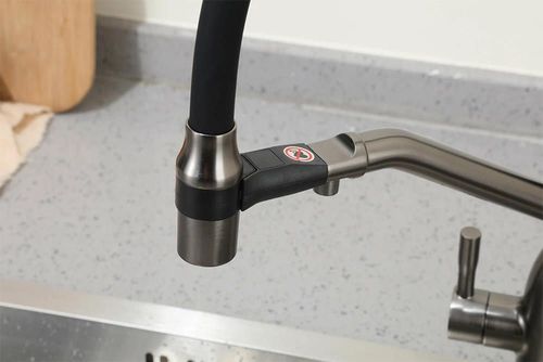 купить Смеситель кухонный Frap F 4397-9 (chiuveta plus flexibil) Alama GRAFIT в Кишинёве 