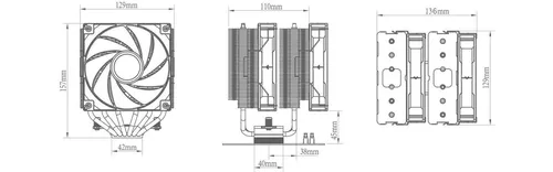 купить Кулер Deepcool AG620 BK ARGB, Gammaxx Series в Кишинёве 