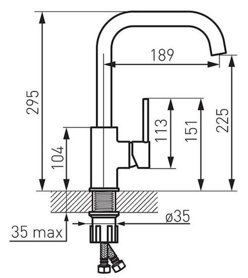 купить Смеситель кухонный Ferro FREYA BFR42B в Кишинёве 