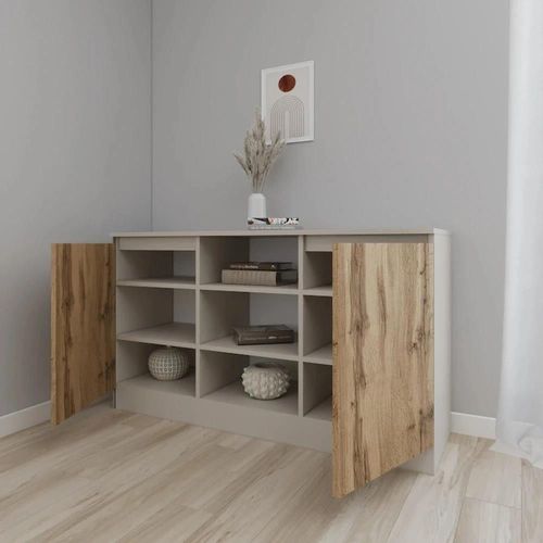 cumpără Comodă Smartex (16251) Т5 120cm Kashemir+Stejar Inchis în Chișinău 