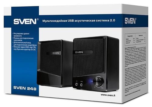 cumpără Boxe multimedia pentru PC Sven 248 Black în Chișinău 