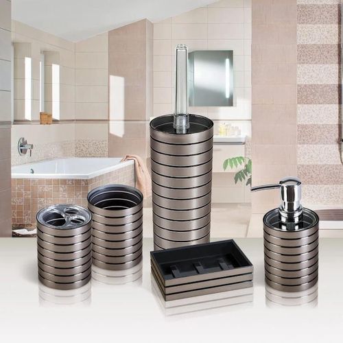 купить Аксессуар для туалета Tatkraft 12608 Perie WC KING TOWER BRONZE acril в Кишинёве 