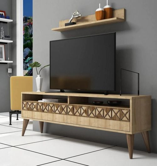 купить Тумба напольная для TV Trendy Linie, Stejar 150x50x30cm в Кишинёве 