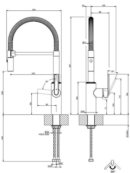 cumpără Bateria bucătărie Gessi 60960-031 Chrome în Chișinău 