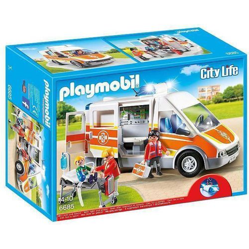 cumpără Set de construcție Playmobil PM6685 Ambulance with Lights and Sound în Chișinău 