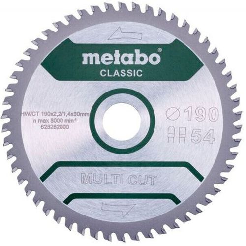 cumpără Disc de tăiere Metabo 628663000 Panza ferastrau circular Multi CUT classic HW/CT 190x30, Z54 FZ/TZ 5° în Chișinău 