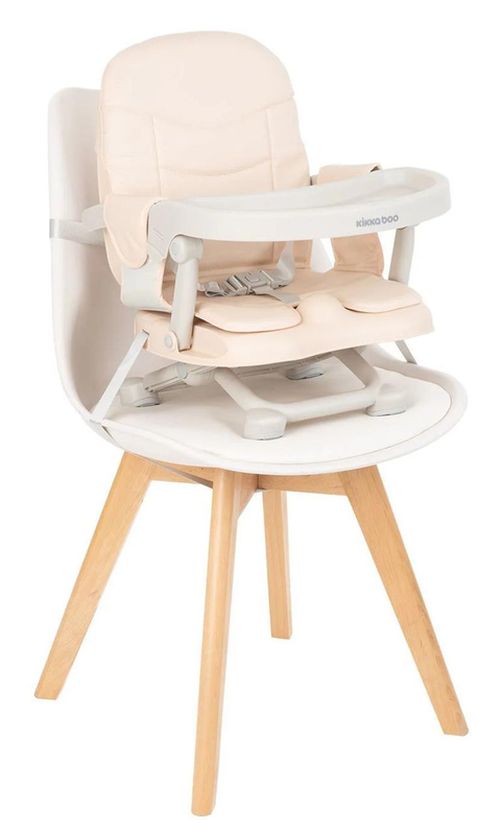 купить Стульчик для кормления Kikka Boo 31004010095 Scaun de masa-inaltator Pappo Beige в Кишинёве 