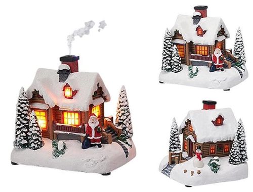 купить Новогодний декор Promstore 12831 Suvenir LED de Crăciun Casă, 16x14x15cm в Кишинёве 