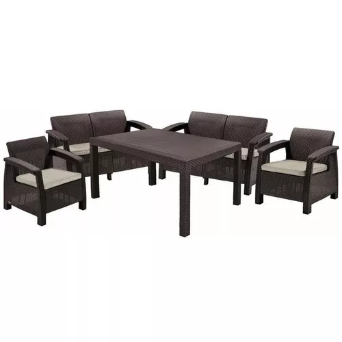 купить Садовая мебель Keter Corfu II Fiesta Brown/Oat (258945) в Кишинёве 