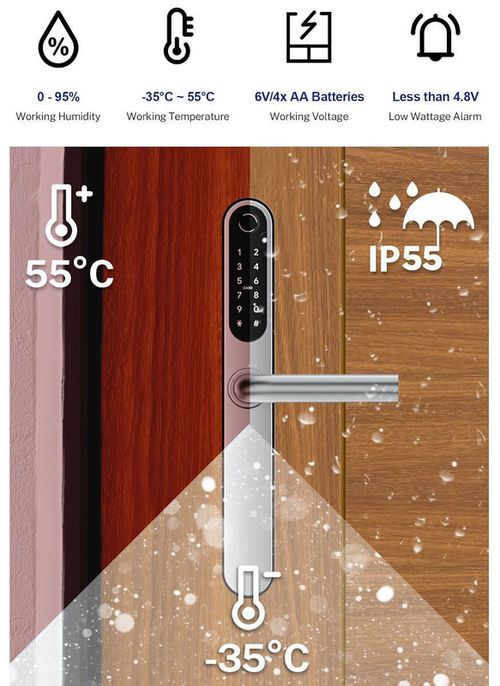 купить Умный дверной замок TTLock S2 Sliver в Кишинёве 