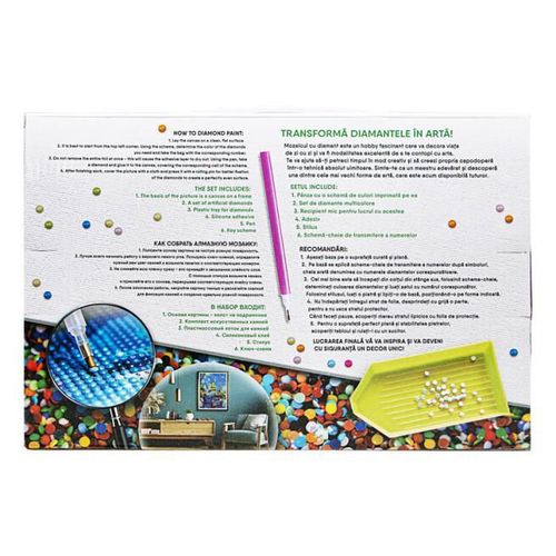 cumpără Tablou pe numere Art Gallery JS20856 Mozaic cu diamante 20x30cm Lup in zapada în Chișinău 