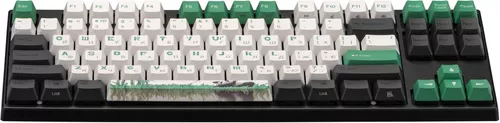 купить Клавиатура Varmilo VEA87 Panda R2 87Key, Cherry Mx Red, USB-A, EN/UKR, White Led, Green в Кишинёве 