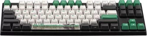 купить Клавиатура Varmilo VEM87 Panda R2 87Key, EC V2 Rose, EN/UKR, White Led, Green в Кишинёве 