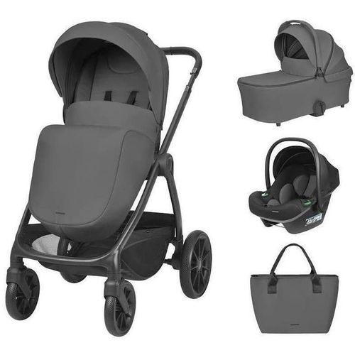 купить Детская коляска Kikka Boo Modena Dark Grey 2027 3in1 (3800171225700) в Кишинёве 