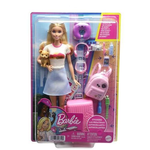 cumpără Păpușă Barbie HJY18 cu accesorii și set de voiaj Malibu în Chișinău 